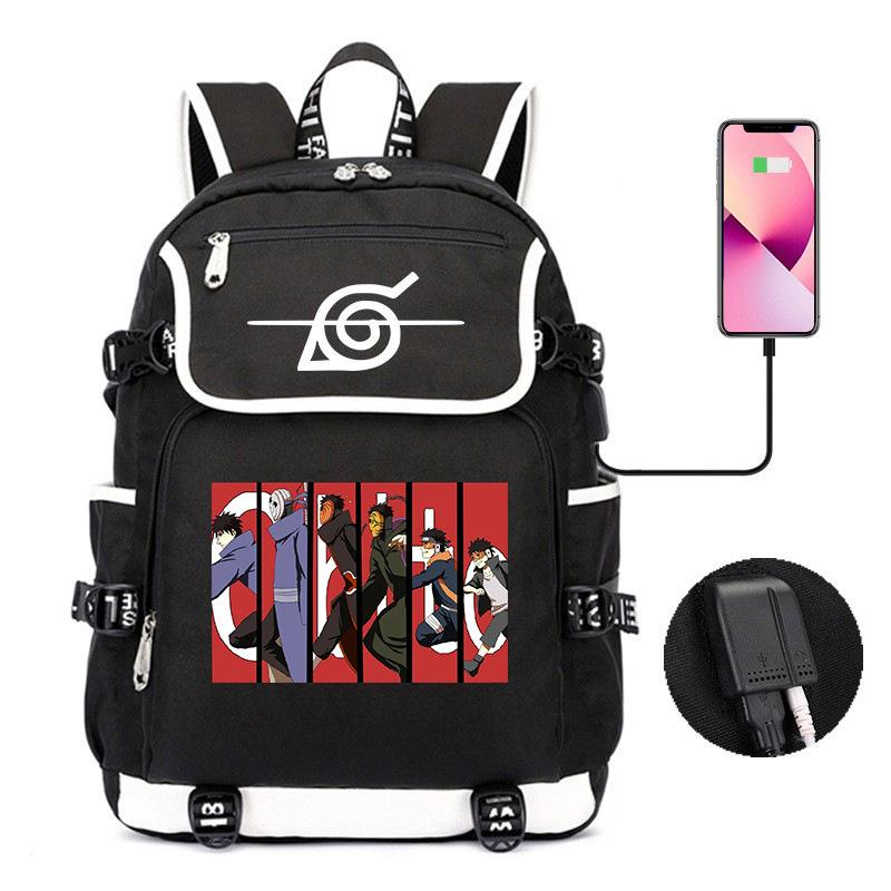 Backpack Day Manga Cartoon Printing Student School Bag Business Large Capacity Usb Computer Bag