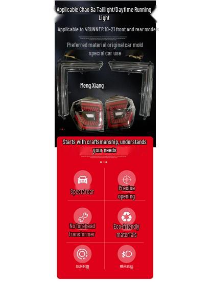 Taillight Assembly with Daytime Running Light for 2010-2021 Toyota 4RUNNER.