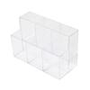 Transparent Pen Container 6 Grids Stationery Storage Box High Quality Pen Holder