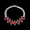 Bridal Angel Tears Rhinestone Zircon Necklace & Earrings Set