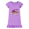 M1204 Kids Girls Sajaboys Kpop Rumi Zoey Mira Print Short Sleeves Ruffle Dress