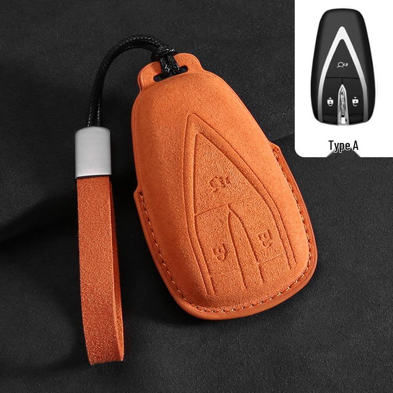 Changan SL03/S7 Key Case 2023: Suede Protective Shell with Buckle