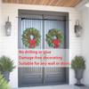 Adjustable Garland Hanger Fits 31-39in Doors Heavy-Duty Christmas Decoration Holder Glue-Damage-Free No Screws Drilling