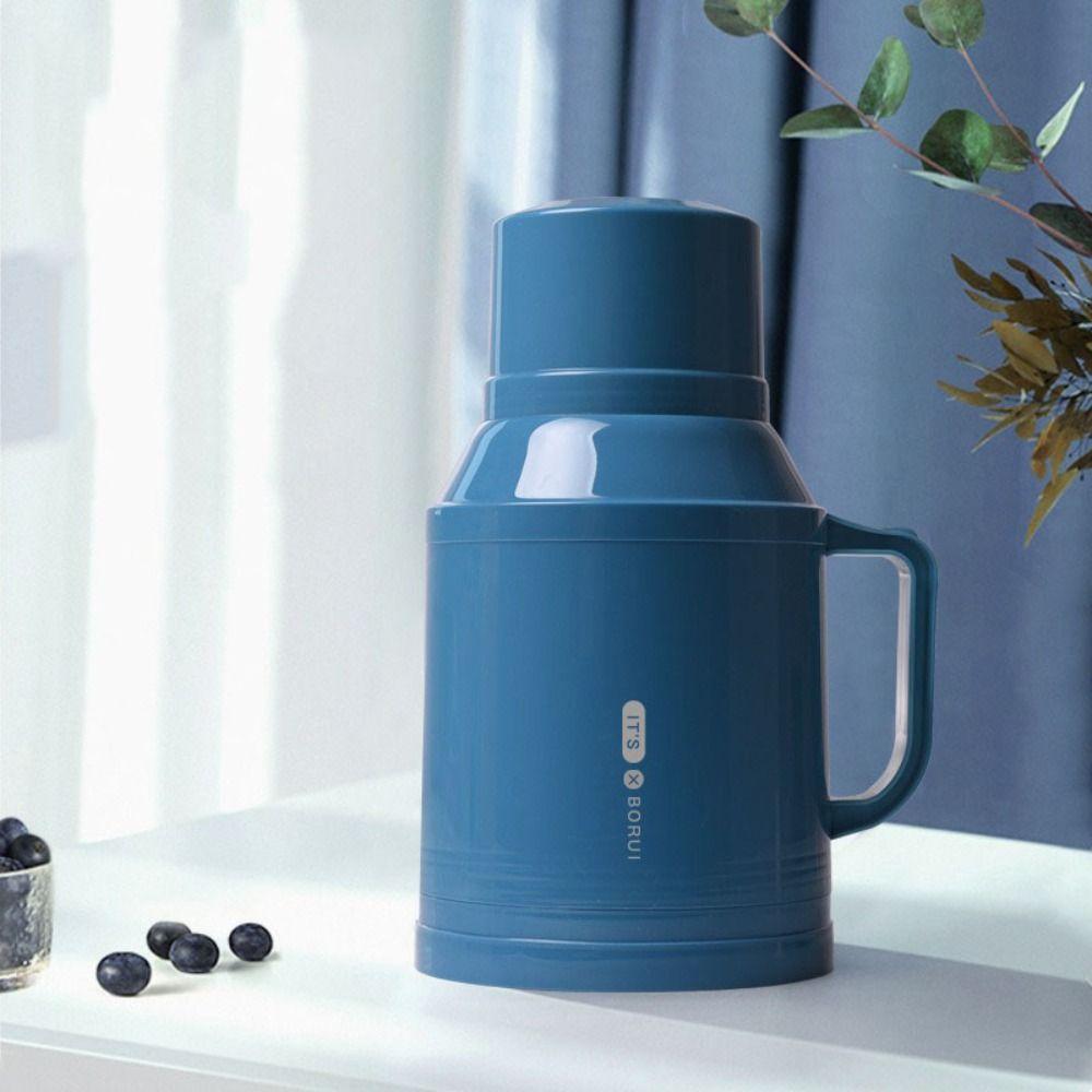 1L/1.6L Glass Liner Insulated Warming Kettle Large Capacity Thermos Pot  Hot  Water