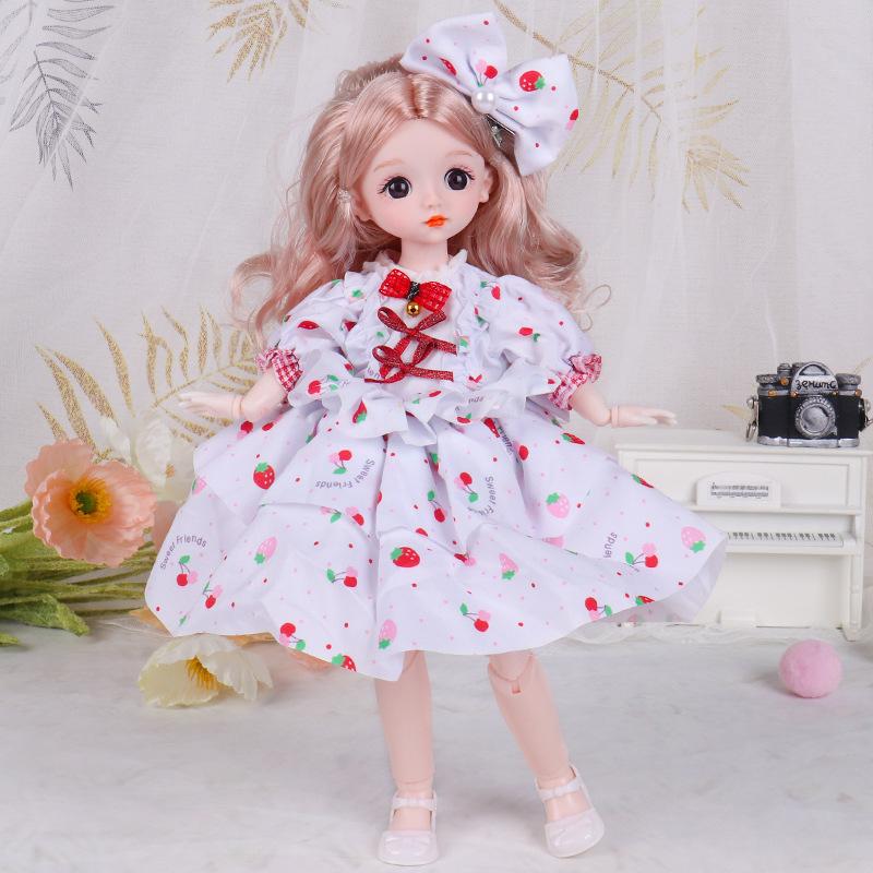 

30 см кукла Барби 6 очков наряд для девочек принцесса детские игрушки сетчатая красная новая кукла Лолита 30CM