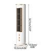 Quiet Bladeless Tower Fan, 3 Speed Portable Mini Fan for Bedroom, Home Office, Compatible with Personal Use