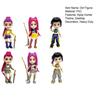 6Pcs PVC Kpop Hunter Figure Animated Movie Character Figurine Statue Cartoon Girl Collectible Model Home Office Desktop Decoration Ornament