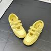 F-Spring New Ballet Style Velcro Candy Color Han Mary Jane Shoes Women's Breathable Soft-soled Single Shoes