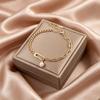 18K Gold Plated Titanium Steel Bracelet - Colorfast, Stylish, and Versatile Stainless Steel Jewelry