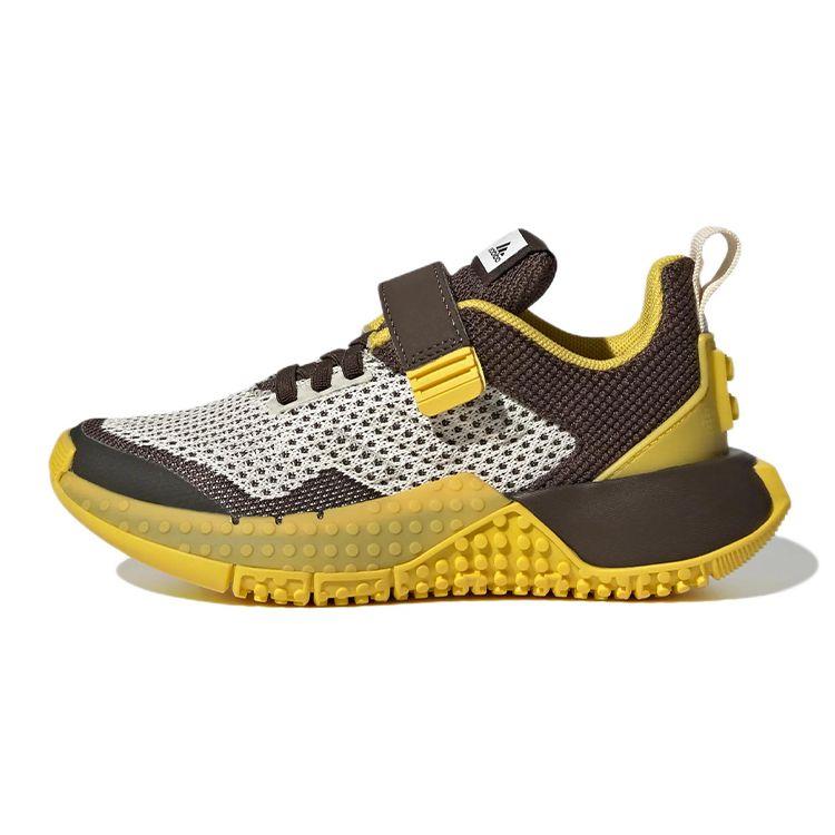 Adidas Lego X  Sport Pro K Comfortable Durable Low-Top Kids Running Shoes Kids Sneaker White Brown Yellow GW3978