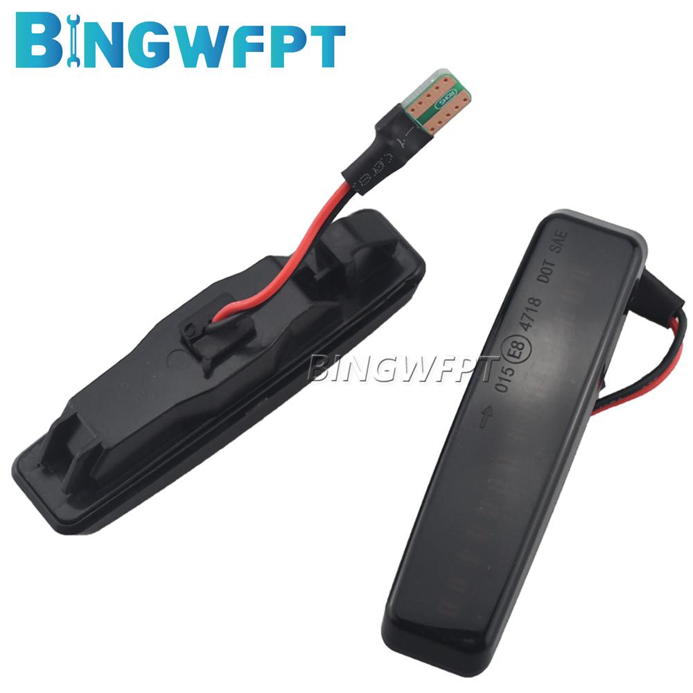 2PCS Side Marker Sequential Lamp For BMW 5 Series E39 1995 1996 1997 1998 - 2003 Dynamic Blinker Indicator LED Turn Signal Light