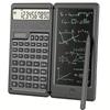 10-Digit Scientific Calculator - High-Resolution LCD Display, Compact Foldable Design, Handwriting Board, Solar and Battery Dual Power