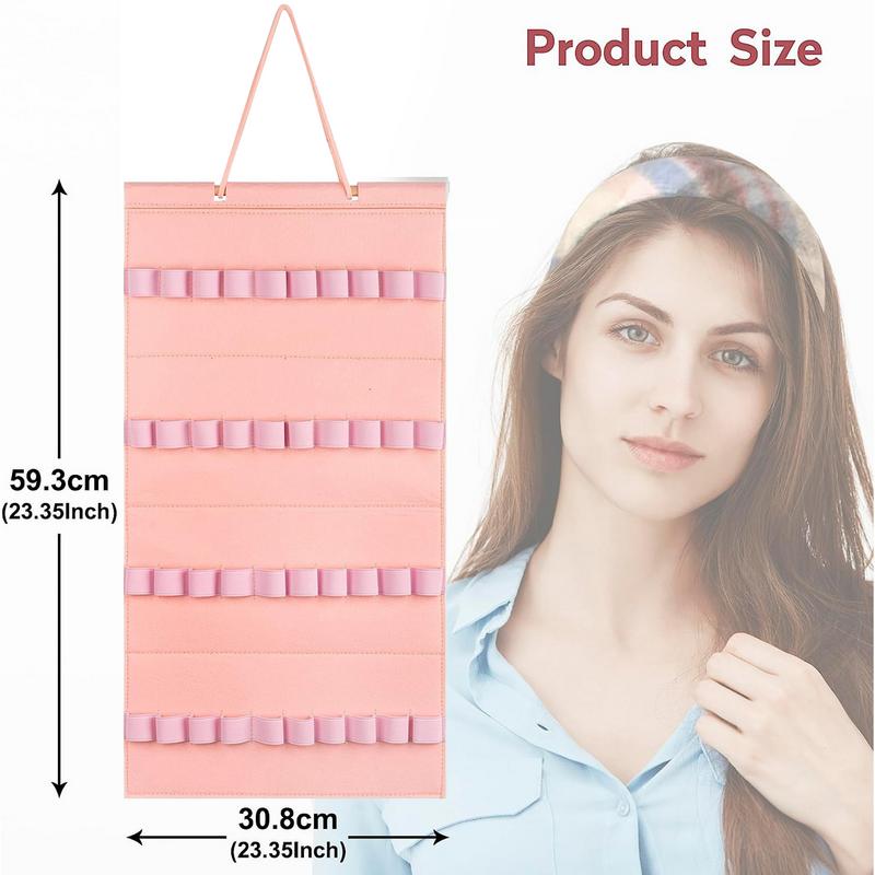 Wall Headband Display Holder 40 Slots Felt Organizer Holder For Headband Hair Accessories Wall Organizer Holder For School