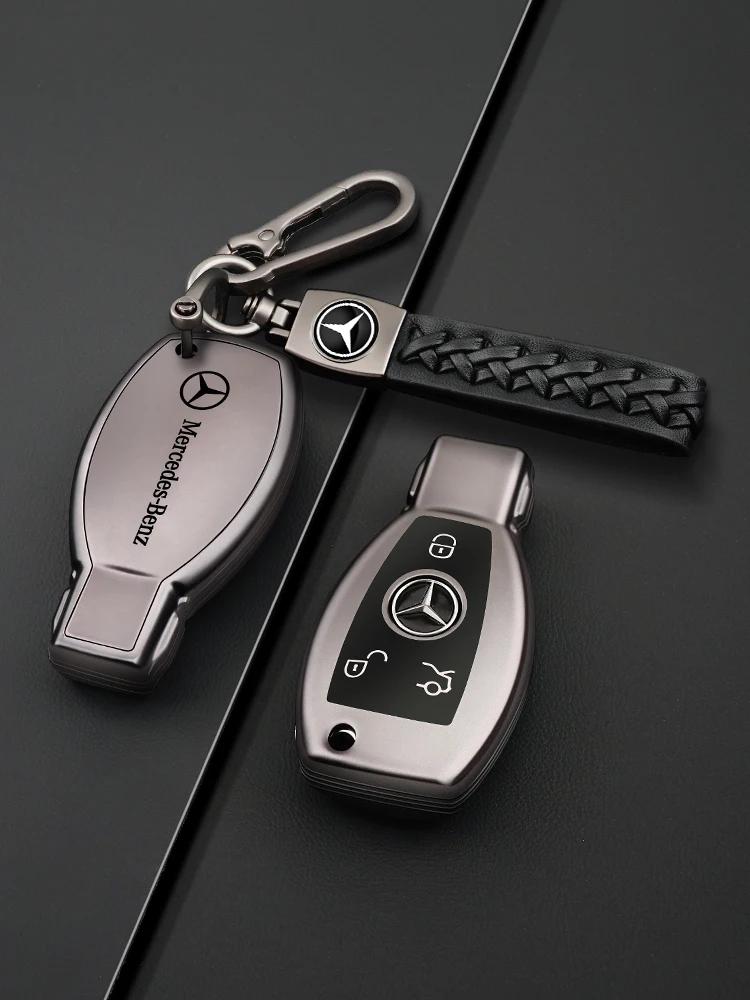 RPO5   TPU Car Key Case Cover Shell Fob For Mercedes Benz A B C E Class GLS GLA GLK GLC CLS CLA AMG W204 W205 W212 W463 W176 Keychain