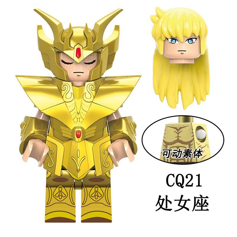 Saintes Dorés 12 Constellations Figurines Jouets à Assembler Creeper pour Enfants Jouets Éducatifs Jouets pour garçons et filles comme cadeaux d'anniversaire