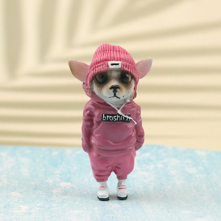 

Творческий щенок смоляные поделки украшение дома милый модный животное имитация собака украшение интерьера