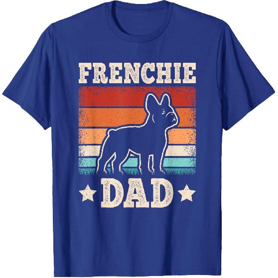 Frenchie Dad Retro French Bulldog Lover Daddy Men T-Shirt