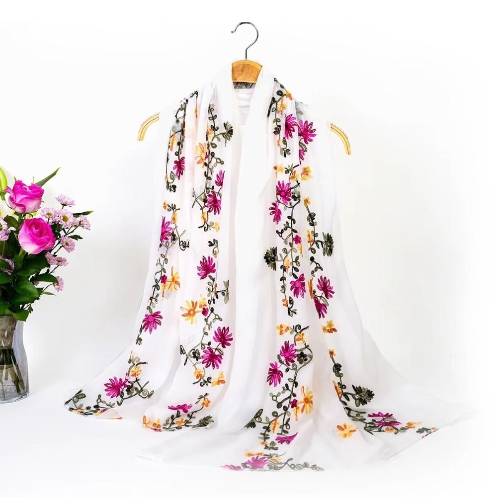 Literary National Style Long Scarf Spring Summer Travel Sunscreen Shawl New Women's Scarves Gift