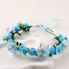 1Pcs for Wedding Bride Party Decoration Floral Wreath Hairband Hair Styling Bridal Flower Crown Headpiece DIY Hair Accessory
