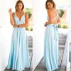 Sexy rückenfreies Modefrauen-langes Kleid ärmelloses lässiges Party-Abendkleid