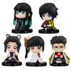 5P Q Version Demon Slayer Sitting Ghost Doll Tanjiro Nidouzi Inosuke Zenizu Figure Action Figure Movie Model Toys Doll Gift PVC