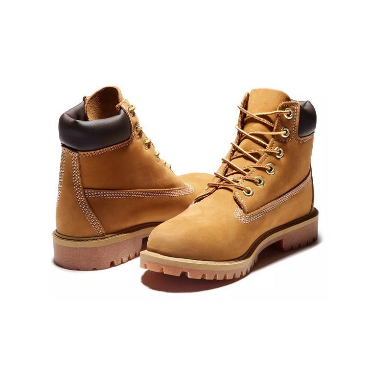 Timberland Premium Leather Narrow Waterproof Classic Outdoor Work Boots Kids Boots Yellow 12909M