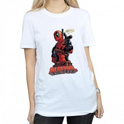 Womens/Ladies Hey You Cotton Boyfriend T-Shirt