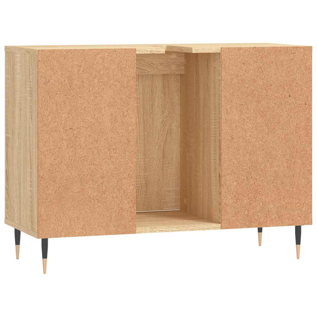 Bathroom Cabinet Sonoma Oak 80 x 33 x 60 cm Particleboard