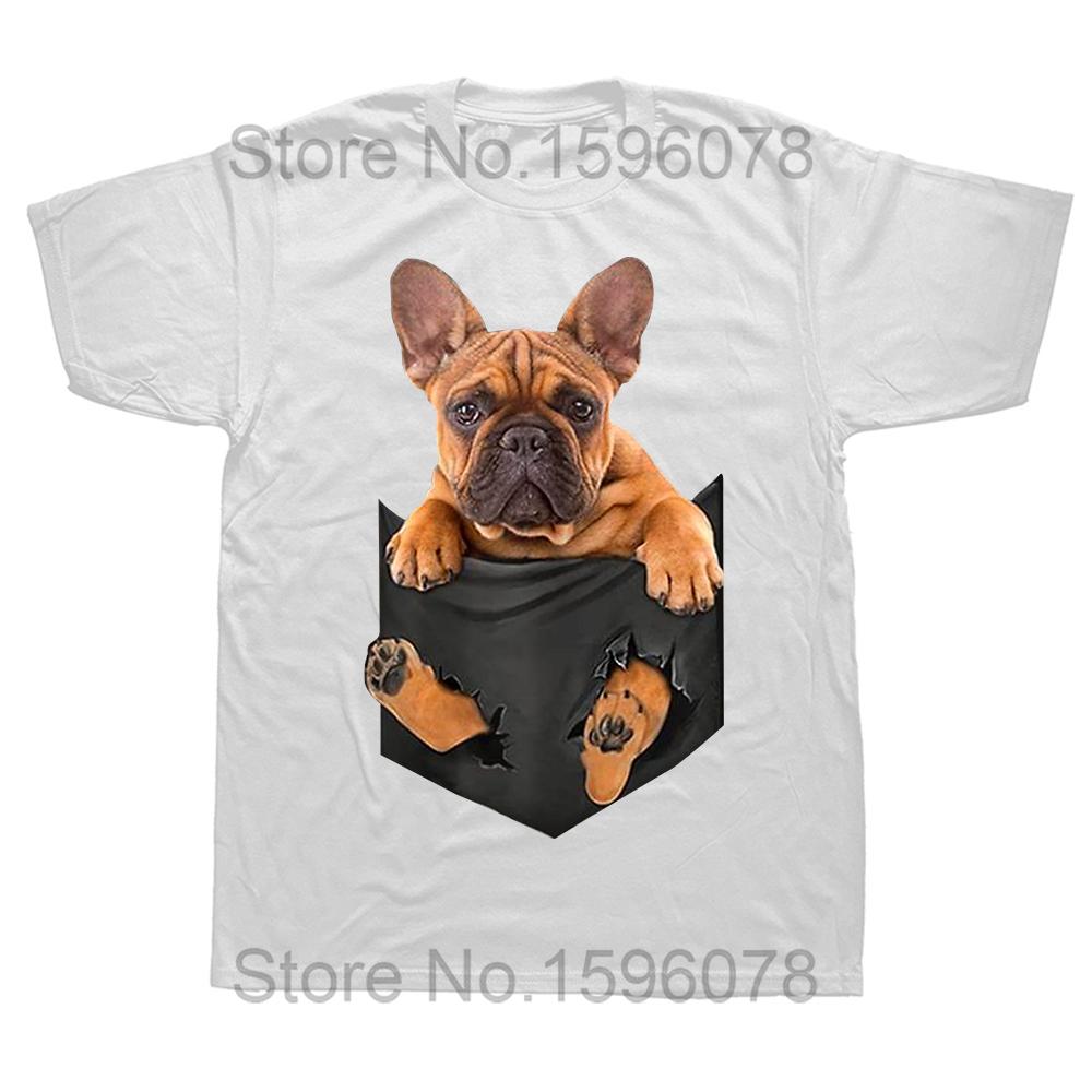 The Dogfather French Bulldog Dad Frenchie Papa T Shirts Graphic Cotton Streetwear Short Sleeve Birthday Gifts Summer T-shirt