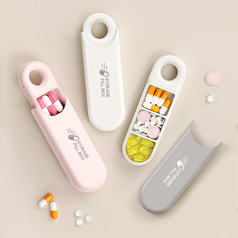 Compact Medicine Organizer: Portable Pill Dispenser for Morning, Noon, and Evening