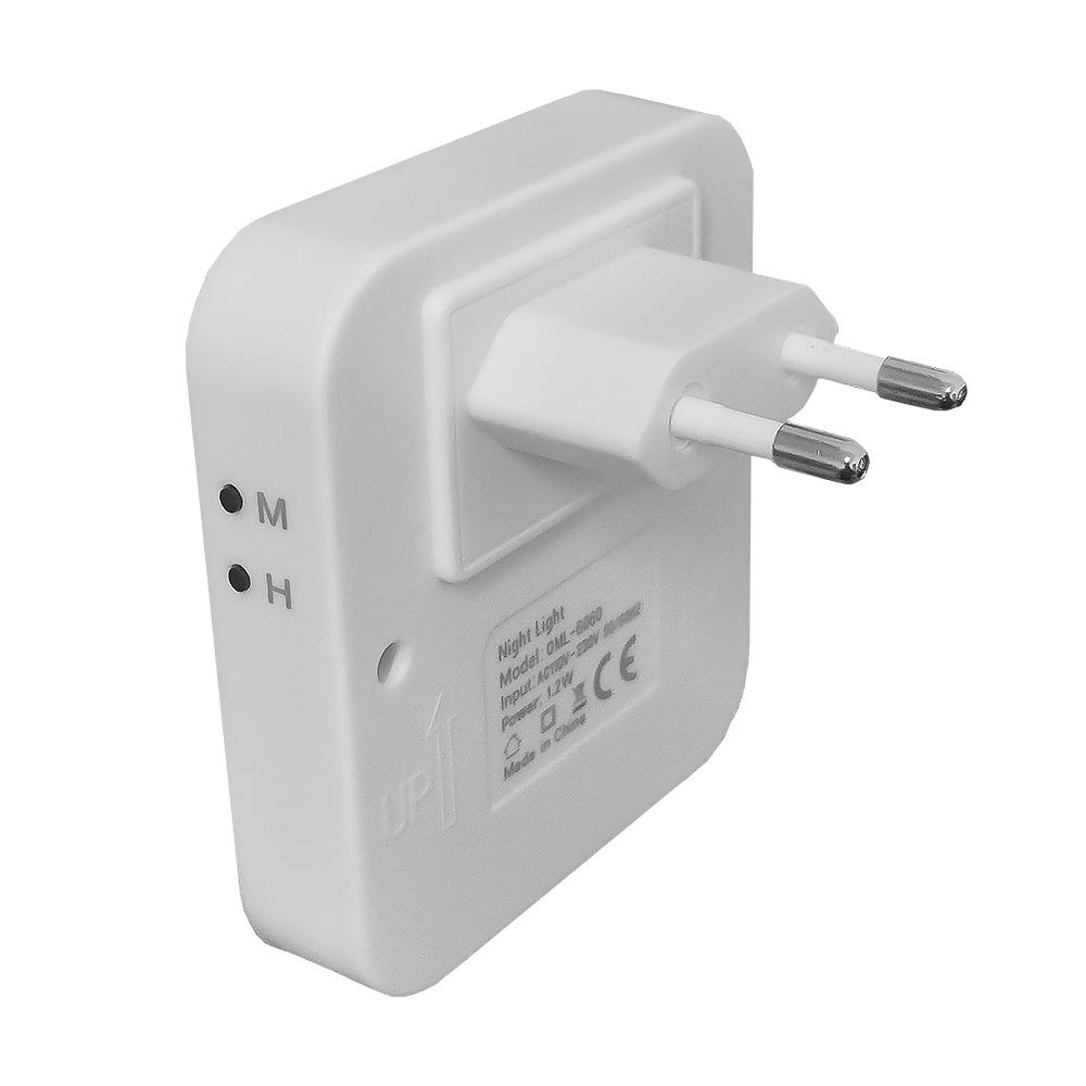 

Adjustable LED Night Light with Touch Switch, Time Display, Cool/Warm White, and Auto Sensing