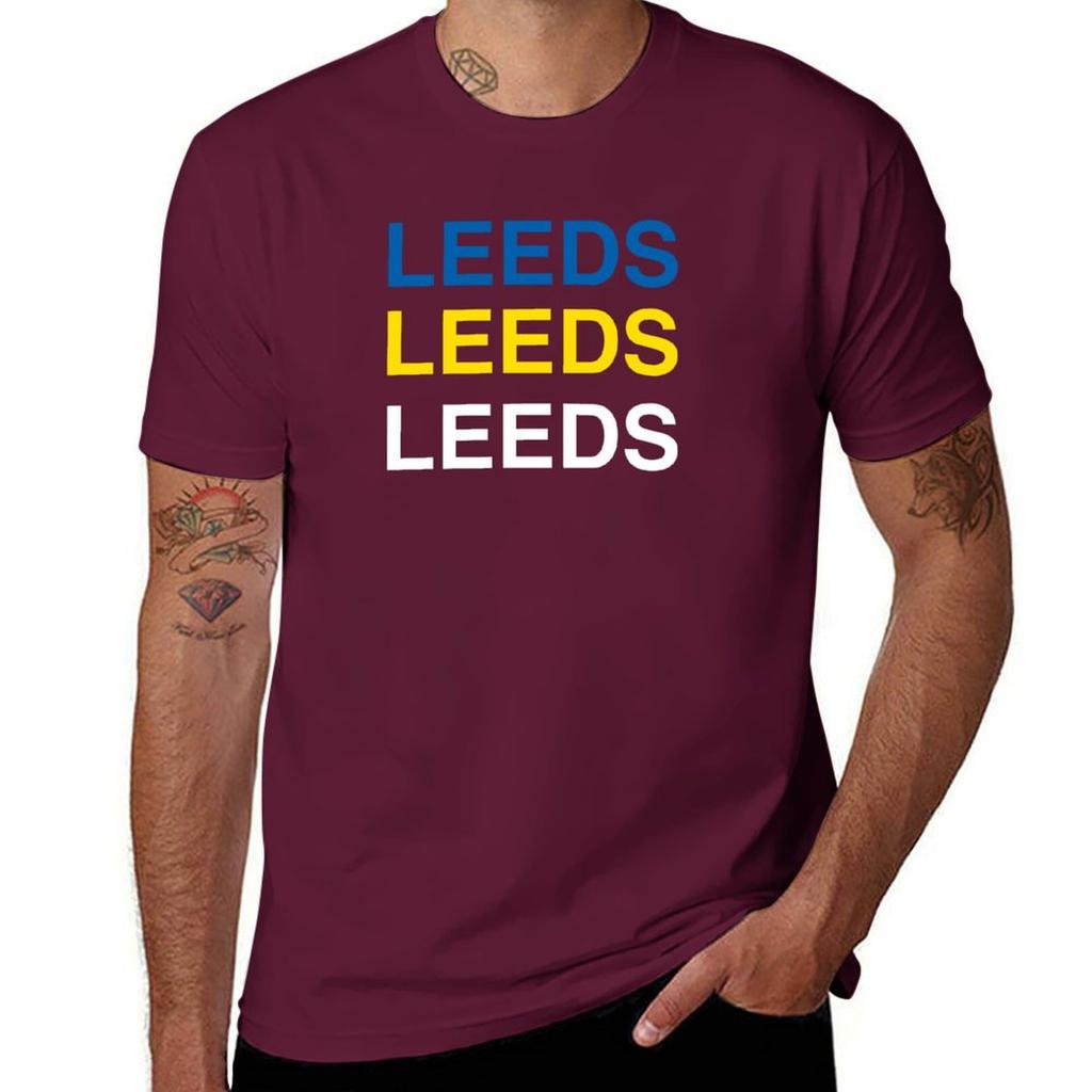 United Leeds Color Funny Gift T-Shirt Oversized Sweat Mens Plain T Shirts