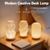 Modern Creative 3D Printed Desk Lamp, USB Dimmable Night Light, Perfect for Bedroom, Living Room, Dormitory Decoration and Light