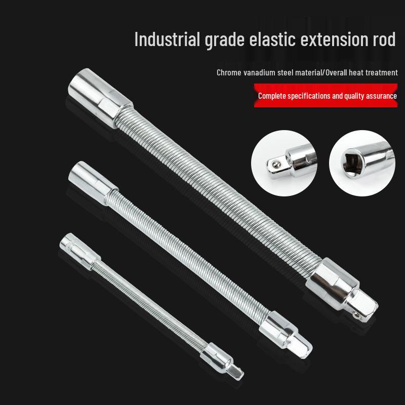 Flexible Socket Extension Bars: Power, Large, Medium, Small Fly Bars, Quick Ratchet Wrench Extensions.