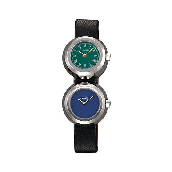 [50% OFF] [Up to 10,000 yen discount] MOUSSY watch MOUSSY watch MOUSSY watch MOUSSY twin case MOUSSY Twin Case Women s Green Blue WM0021V1 Analog