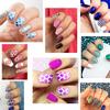 Nail Art Stencils Vinyl Stickers Heart Star Fish Design Easy Application Nail Decoration Guide Template