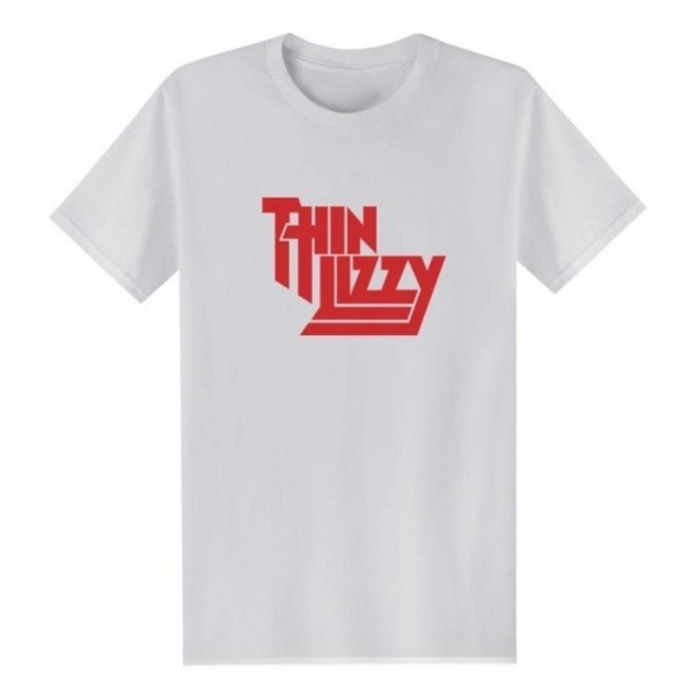 Heavy Metal Rock Band Thin Lizzy T Shirt Men Tops Music Singer T-shirt Short Sleeve Cotton O-neck Tee Top Clothes