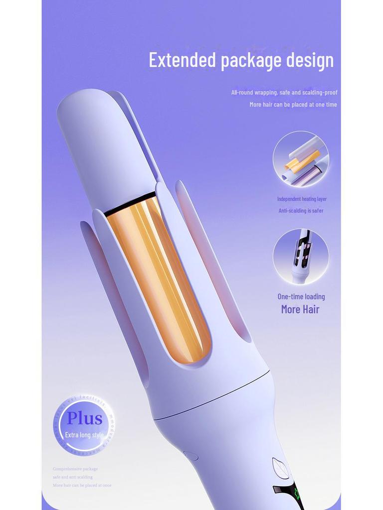 Negative Ion Automatic Curling Iron - Hair-Friendly Groove Wave Perm.