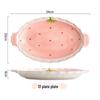 Abay Strawberry Ceramic Soup Bowl Set