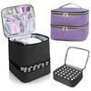 Double Nail Polish Organizer Portable Tote Cosmetic Organizer Gifts Nail Polish Storage Bag