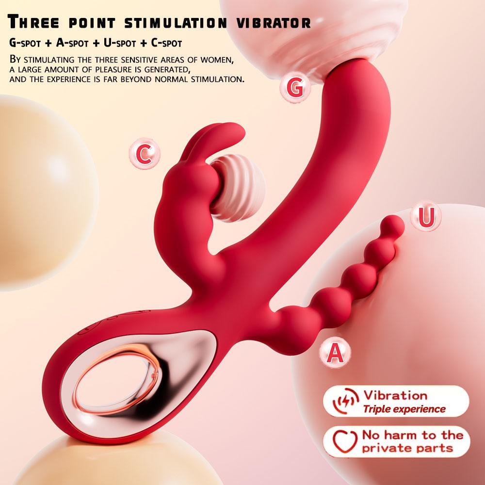 Dildo Rabbit Vibrator for Women G-Spot Orgasm Masturbator Anal Plug Clitoris Stimulator Female Masturbation Sex Toy