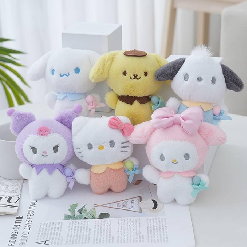 Adorable Lollipop Series Plush Keychain Cinnamoroll Kuromi Melody Plush Toy