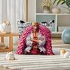 One Piece Portgas D Ace Anime Plush Pillow Cover Soft Short Plush Cushion Cover For Sofa Bedroom Home Decor Gift Decoration