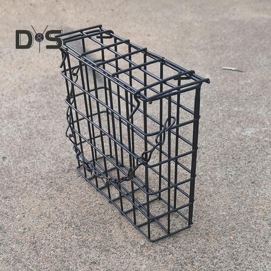 Suet Cage Bird Feeder Outdoor Garden Iron Cages Outside Hanging Suet Feeder Single Suet Cake Wild Bird Feeder