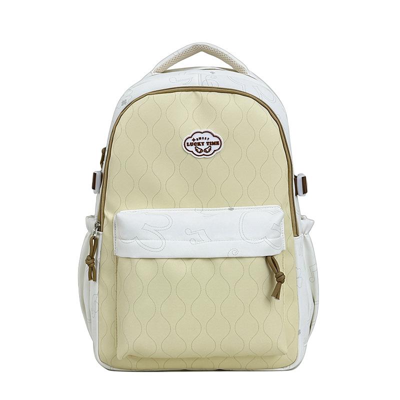 Schoolbag Trend ins Wind Backpack Women's Large Capacity Leisure Travel Backpack Junior High School Student Male Student School Bag
