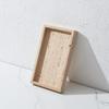 Nordic Beige Travertine Marble Tray: Light Luxury Entrance Hall Decoration & Jewelry Storage Ornament