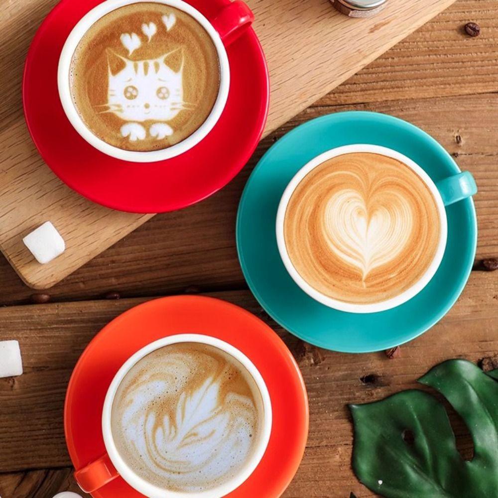 Ensfarget Cappuccinokopp 220ml Par Krus Flerbruks Tekopp Gave