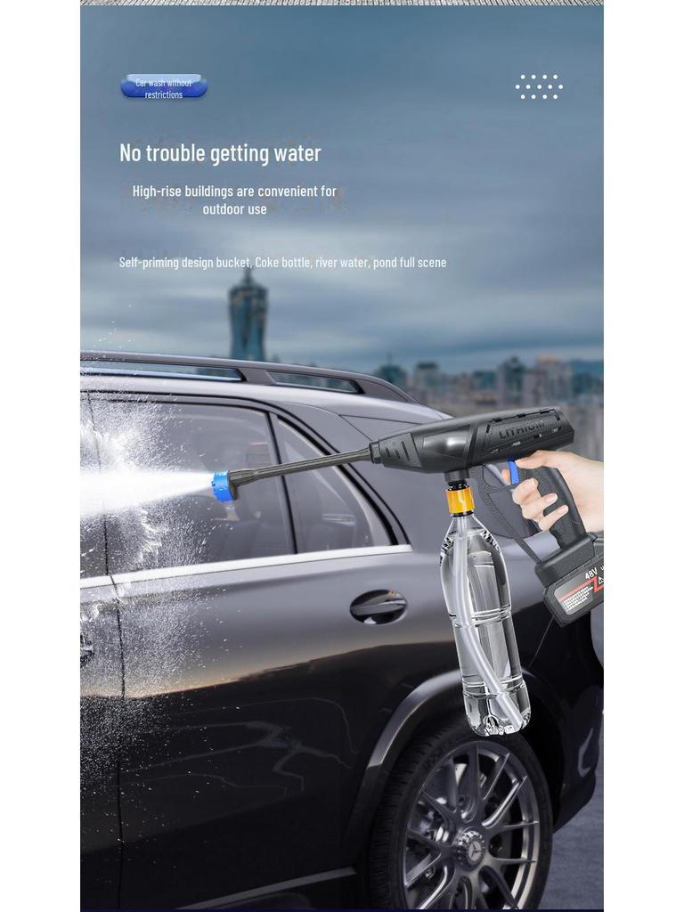 High-Voltage Portable Wireless Car Spray Gun