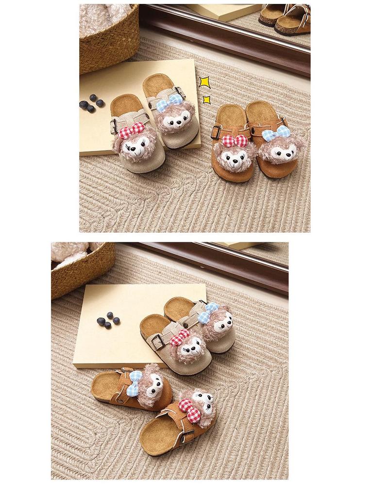 Children's Birkenstock Cartoon Closed-Toe Slippers - 2025 New Versatile Outdoor Foot-Pedal Design