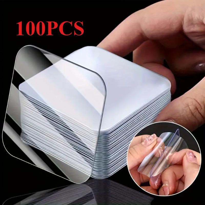 

100pcs Super Strong Double-Sided Tape - No Drill Transparent Adhesive for Home/DIY/Crafts